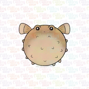 Puffer fish cookie cutter
