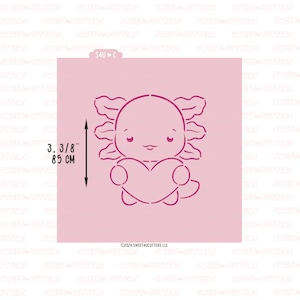 Axolotl PYO Cookie Stencil
