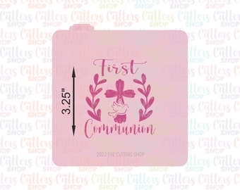 First Communion cookie stencil
