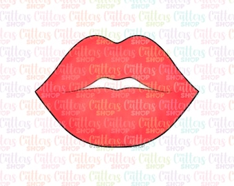 Lips Cookie Cutter, kiss cookie cutter, Kissing lips cookie cutter, fondant cutter