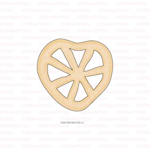 Chicharron (duros) Cookie Cutter, heart cookie cutter