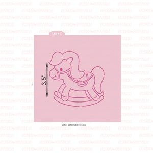 Rocking Horse  PYO Cookie Stencil