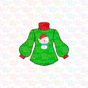 Pullover Cookie Cutter, Weihnachten Ausstechform, Fondant Ausstecher