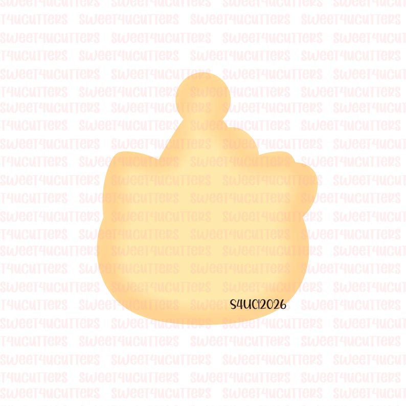 Katy With Birthday Hat Cookie Cutter, Fondant or Clay Cookie Cutter - Etsy