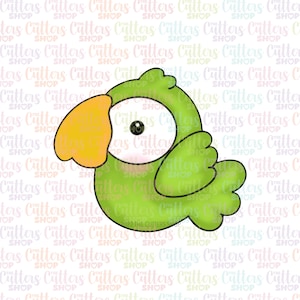 Parrot cookie cutter