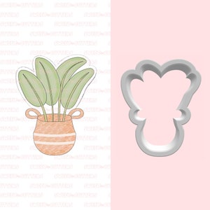 Potted Plant #1 Cookie cutter,Mothers day cookie cutter, Plant cookie cutter, Room Plants cookie cutter, House plant cookie cutter
