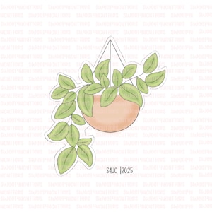 Potted Plant #2 Cookie cutter,Mothers day cookie cutter, Plant cookie cutter, Room Plants cookie cutter, House plant cookie cutter