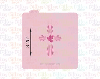 Cross D1 cookie stencil