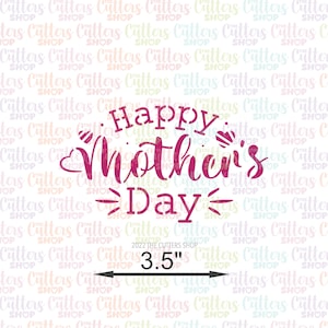 Mothers day cookie stencil