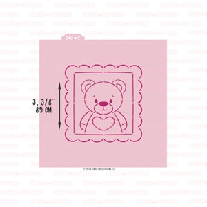 Bear Pic PYO Cookie Stencil