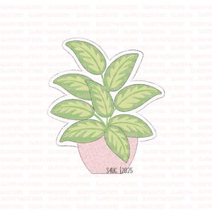 Potted Plant #3 Cookie cutter,Mothers day cookie cutter, Plant cookie cutter, Room Plants cookie cutter