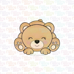 Babys teddy cookie cutter, teddy bear cookie cutter, baby bear cookie cutter, animals cookie cutter, Baby shower cookie cutter