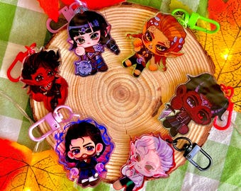 Baldur&#39;s Gate 3 (BG3) companion acrylic keychains - Shadowheart, Astarion, Karlach, Laezel, Gale, Wyll