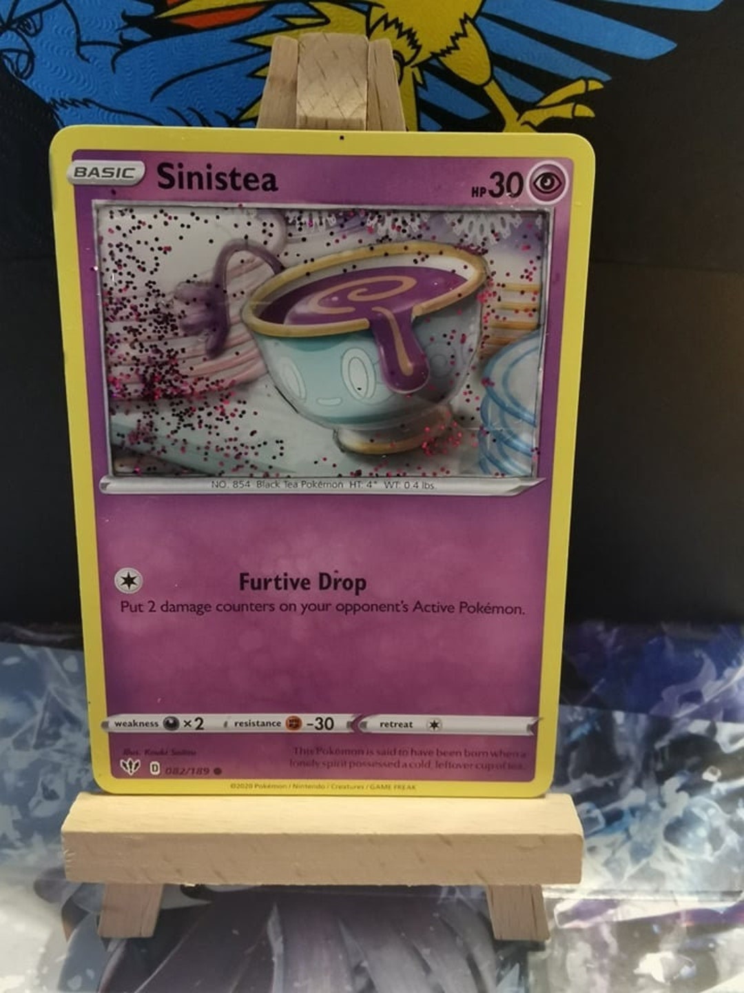 3D handmade unique Sinistea pokémon card Etsy Canada