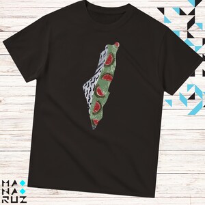 Watemelon Kufiyyeh Map T-shirt