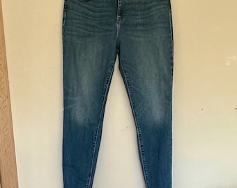 Vintage Hudson Skinny Jeans, High Rise Größe 32, dunkle Waschung