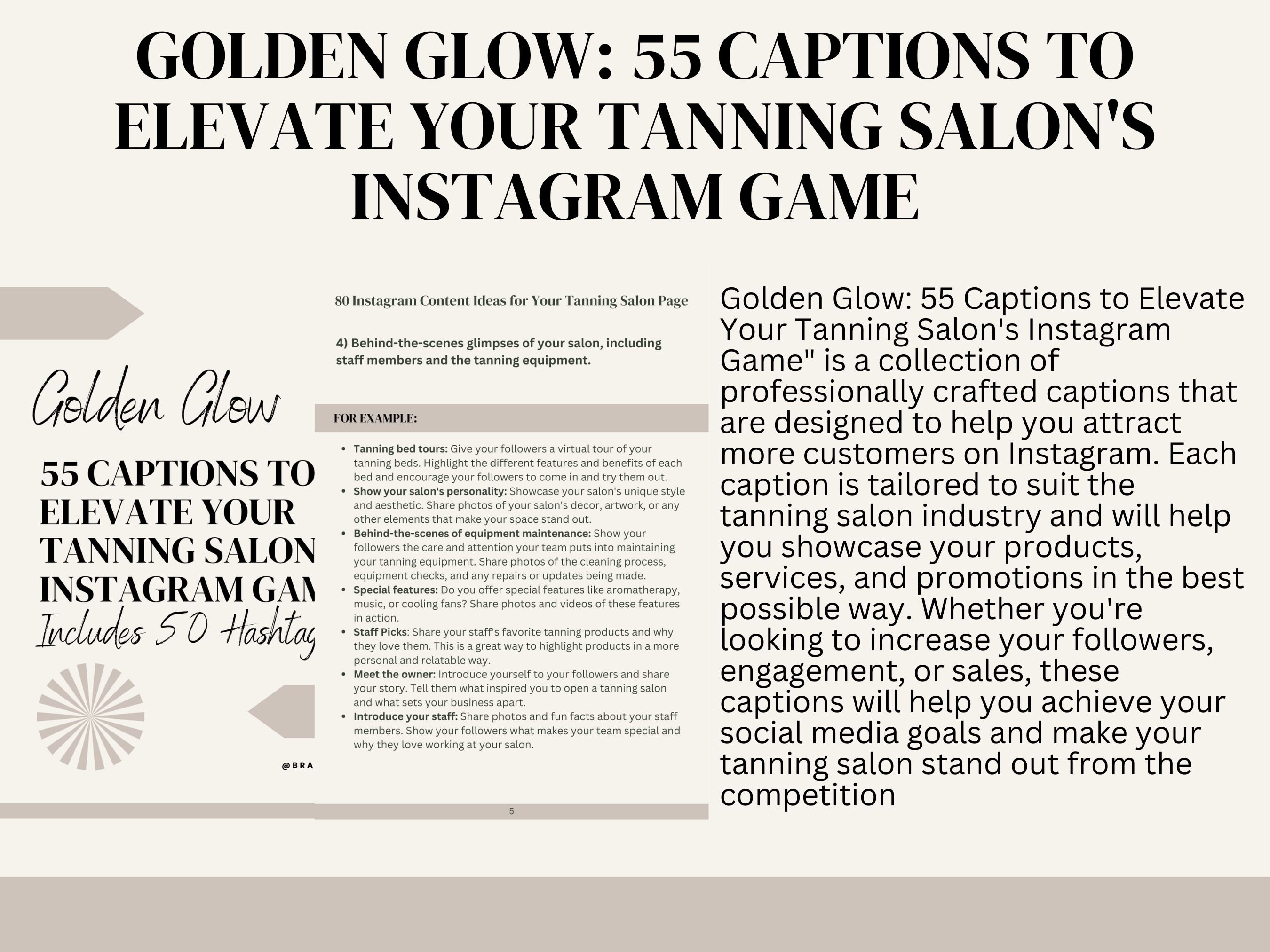 Ultimate Tanning Salon Booster Revenue Maximising Ebook, Managers