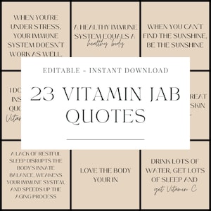23 Beige Vitamin Boosters Quotes Vitamin Injections Aesthetics Templates Instagram Templates Ready To Use With Canva