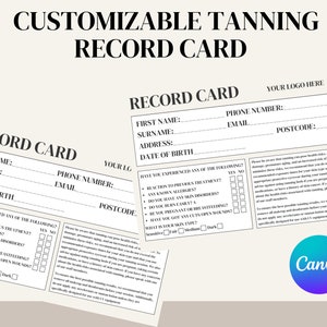 Bewerkbare bruiningskaart voor perfect salonbeheer, gratis te bewerken met Canva Perfect voor zonnebankwinkels, zonnestudio's, zonnebanksalons