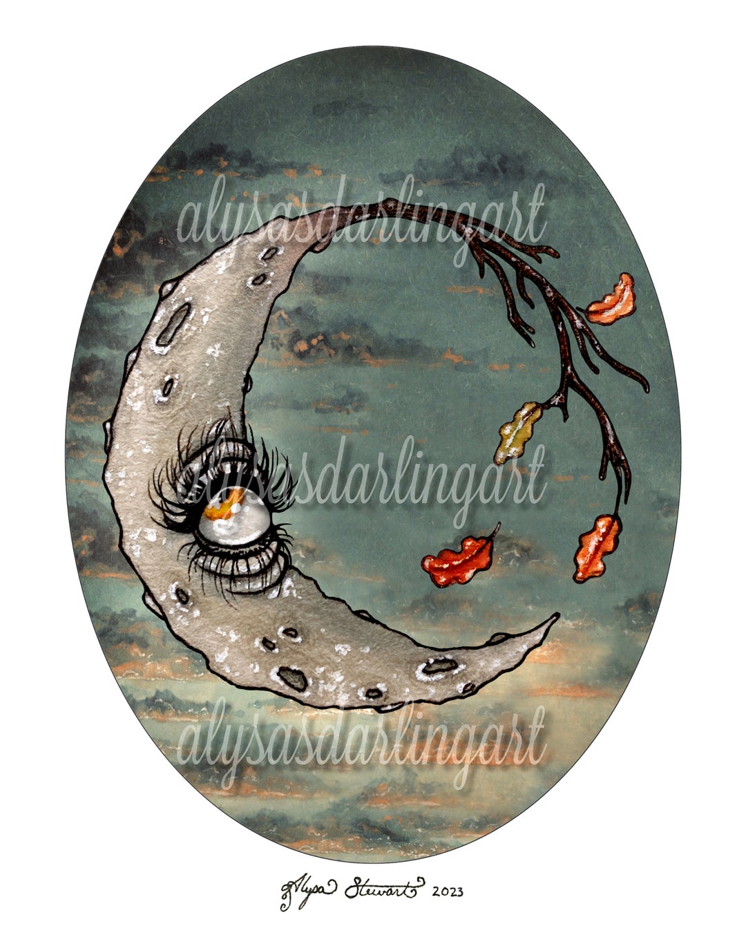 Harvest Moon Art Print - Etsy