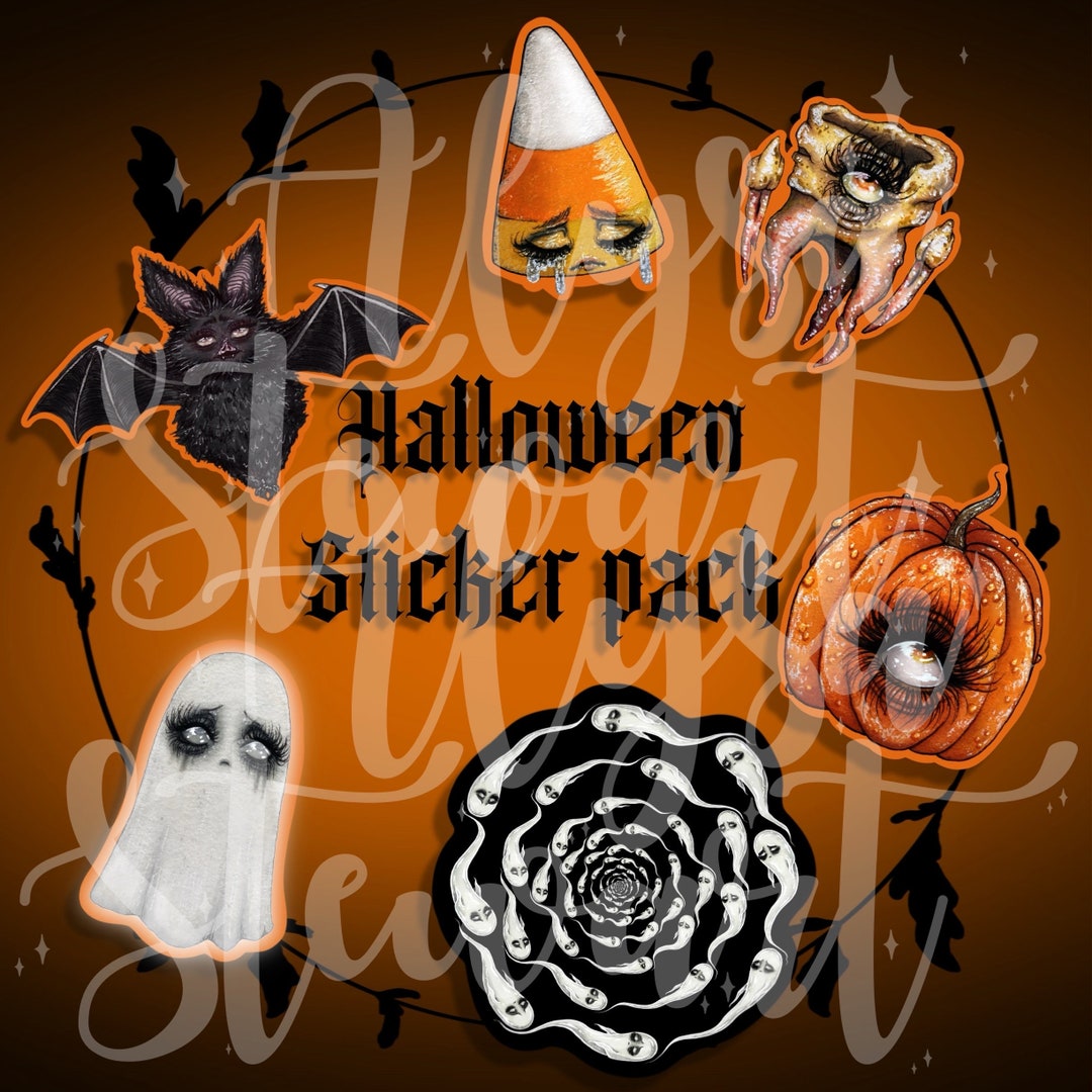 Halloween Sticker Pack - Etsy