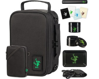 Set di sacchetti antiodore con serratura, sacchetto antiodore, sacchetto antiodore inodore, grinder per erbe, vassoio per rollare, tubo per tabacco, contenitore per barattolo di scorta