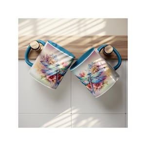 11 oz Ceramic Coffee Mug - Dragonflies
