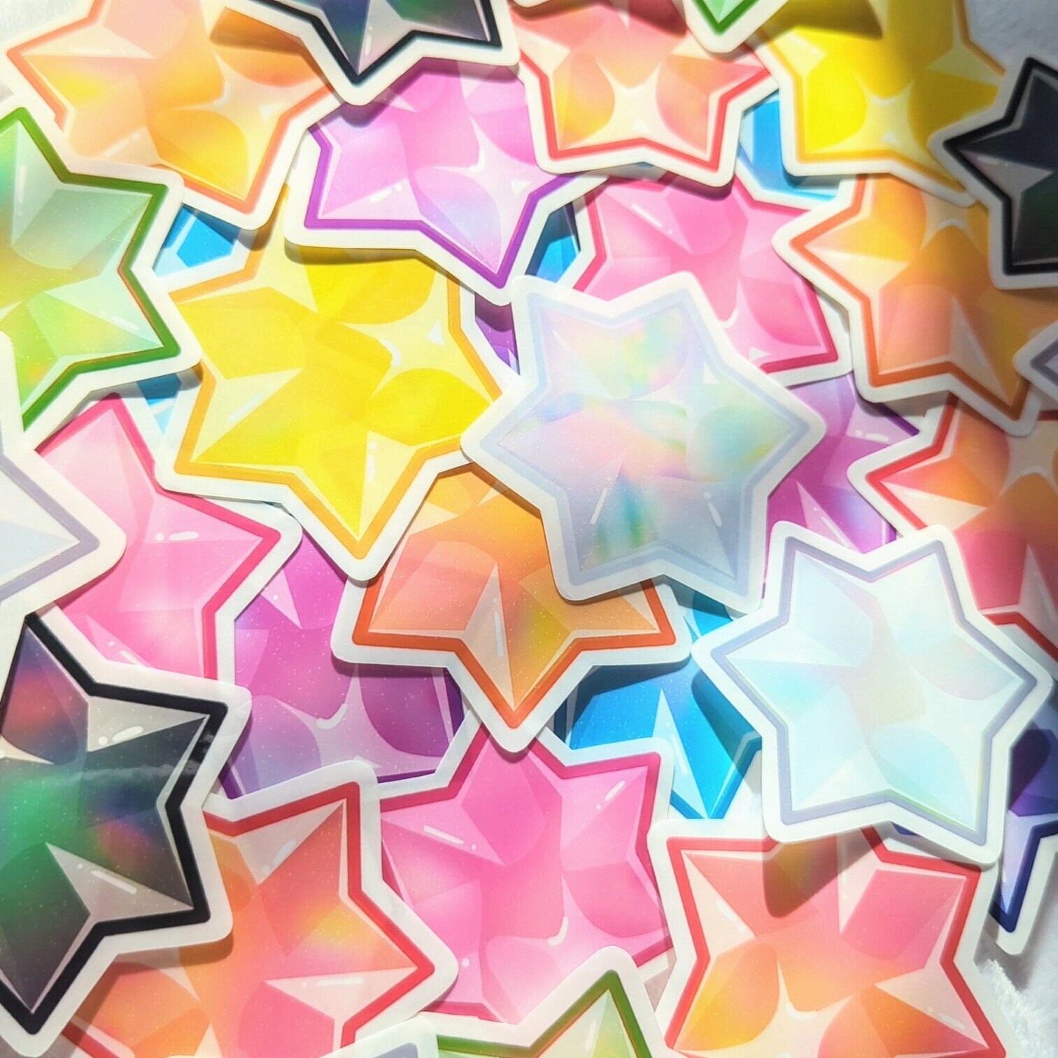 Konpeito Star Candy / Clear / Mario Galaxy / Cute / Kawaii / Sticker ...