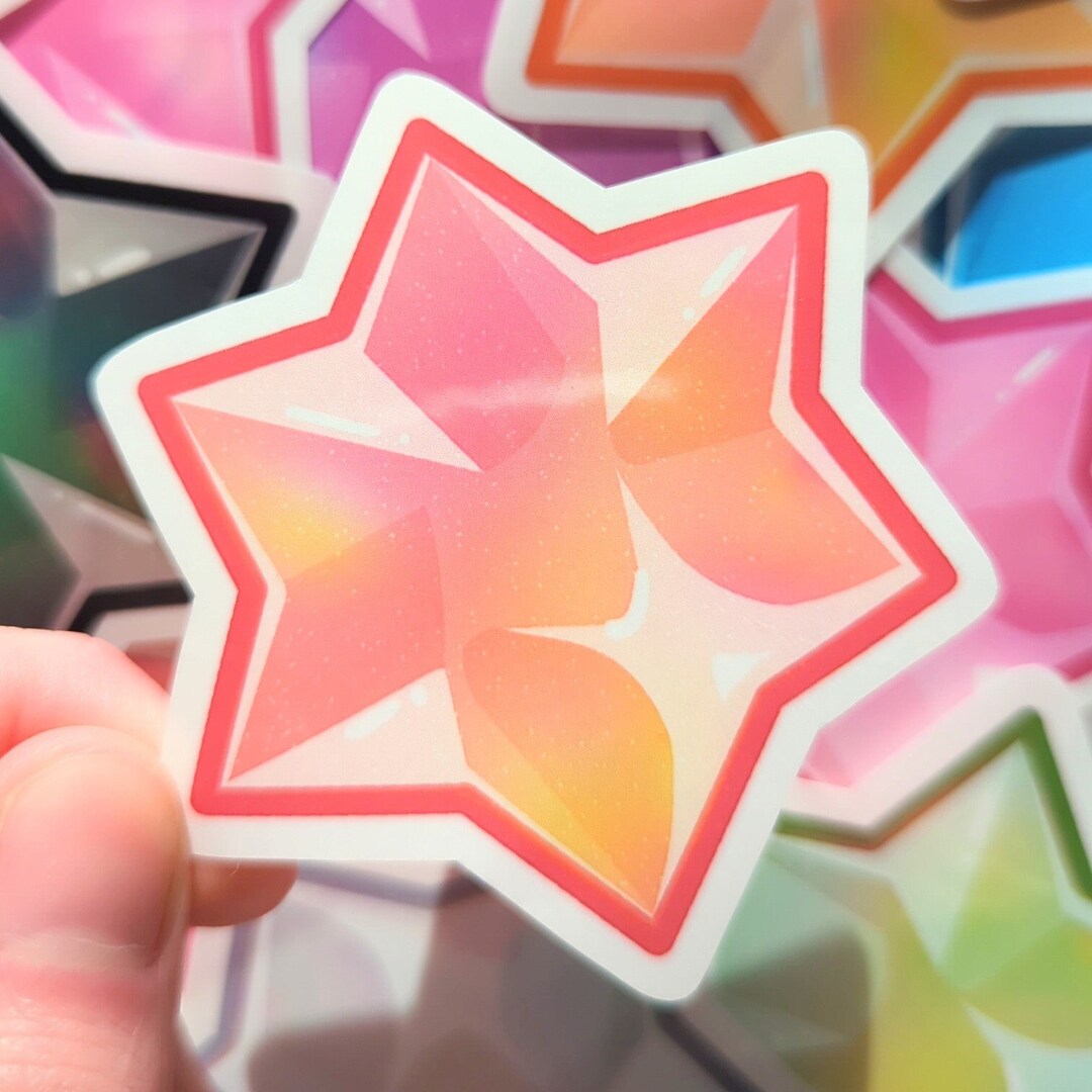 Konpeito Star Candy / Clear / Mario Galaxy / Cute / Kawaii / Sticker ...
