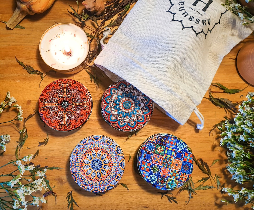 Gift Set of 4 Natural Scented Soy Candles • Home Gifts • Gifts for Her ...