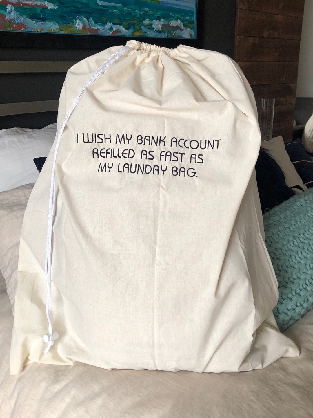 Extra Large Canvas Laundry Bag Heavy Duty Laundry Hamper Liner Etsy