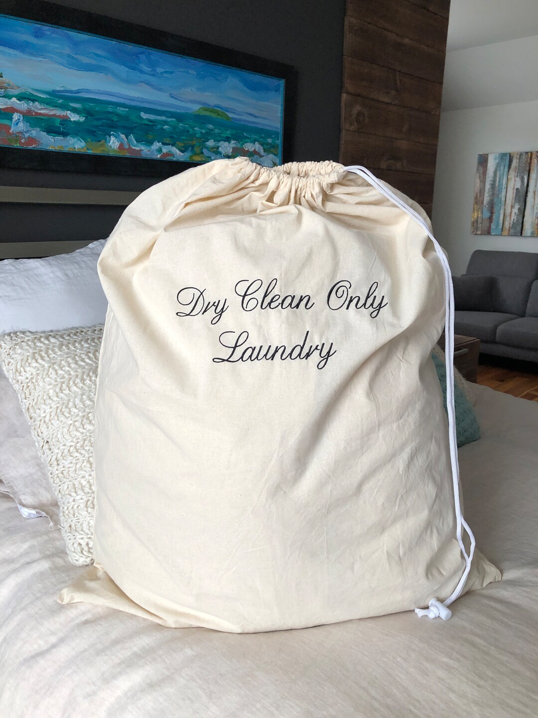 Extra Large Canvas Laundry Bag Heavy Duty Laundry Hamper Liner Etsy
