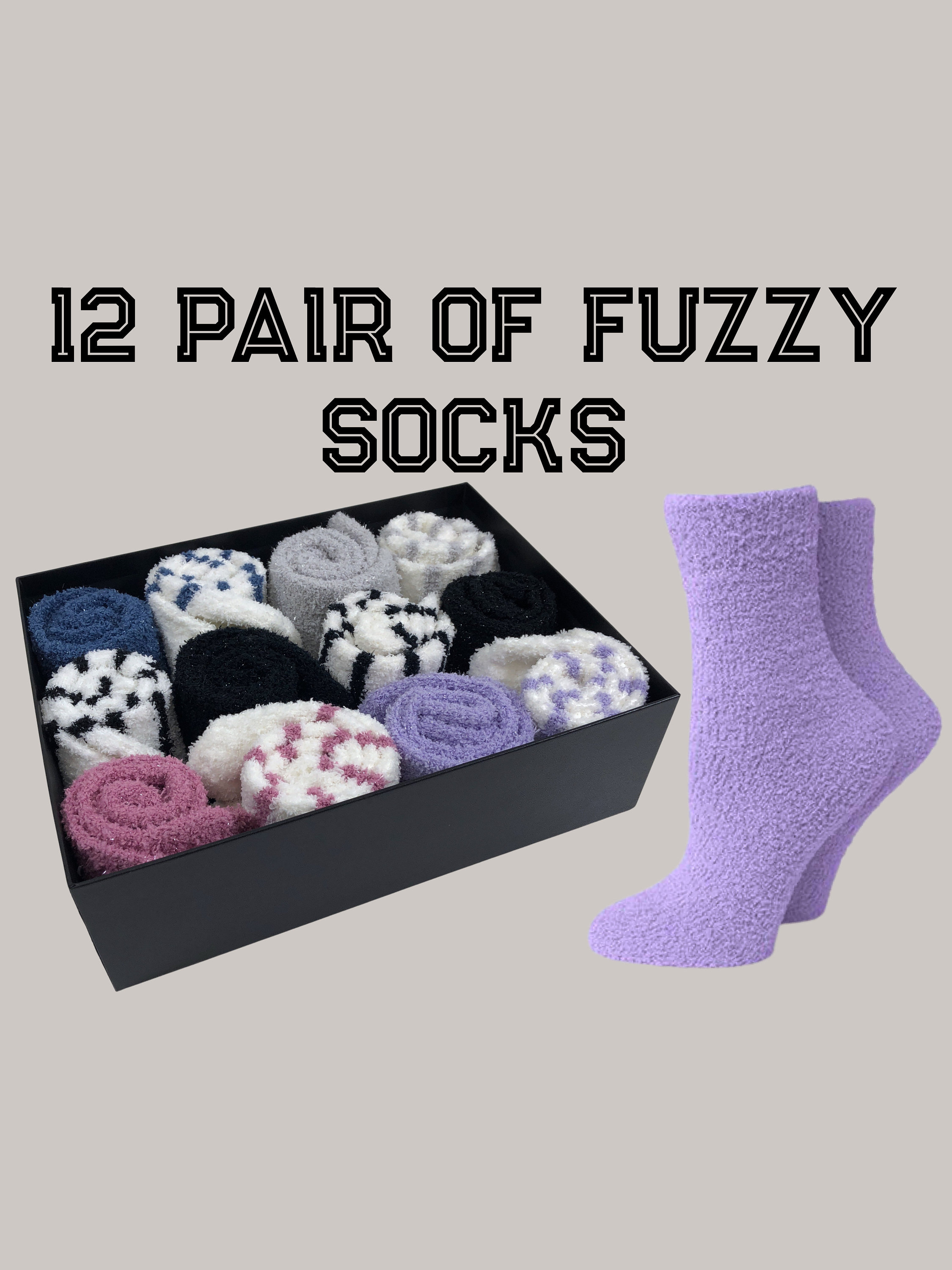 Personalized Fuzzy Socks -  Canada