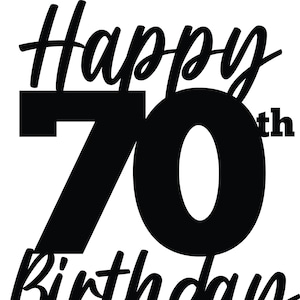 Happy 70th Birthday