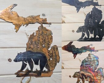 Michigan and Bear - Wildlife Home Decor