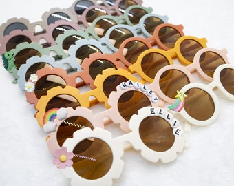 Personalized Sunglasses for Kids, Toddler Glasses, Custom Sunglasses, Kids Gifts, Girls Gift,Flower Sunglasses