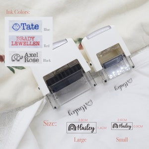 Personalized Name Stamp for Clothing, Kids Daycare Stamp image 5