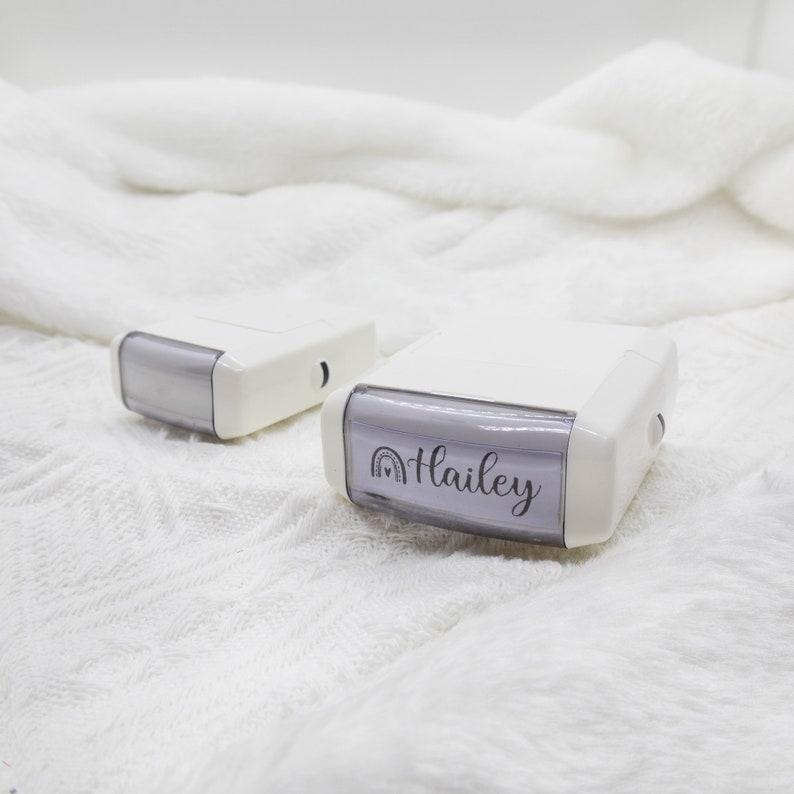 Personalized Name Stamp for Clothing, Kids Daycare Stamp image 7