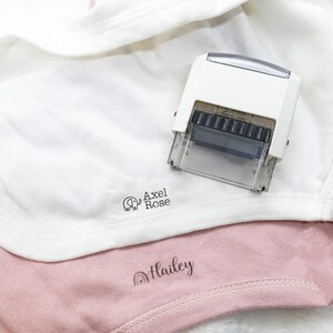 Personalized Name Stamp for Clothing, Kids Daycare Stamp image 2
