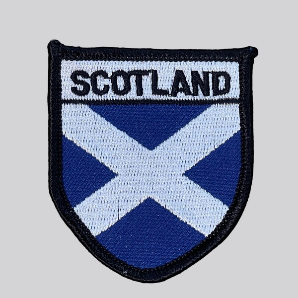 Scotland Flag Coat of Arms Embroidered Patch Badge Iron Sew-On Souvenir