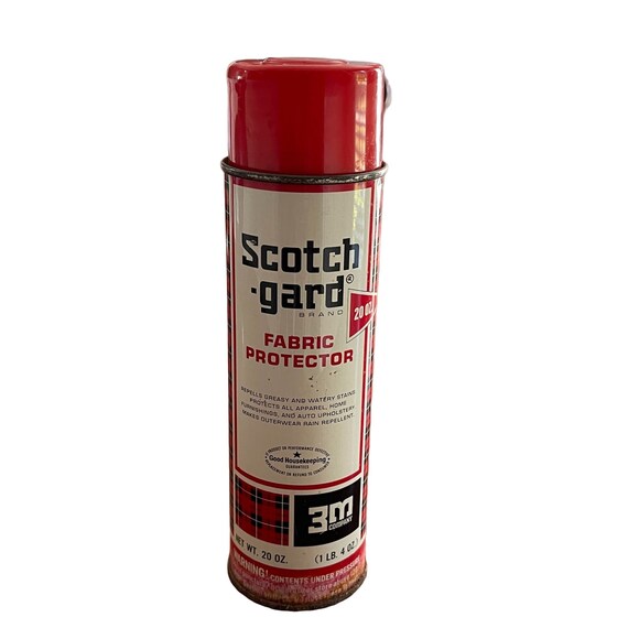 Vintage 60s Scotchgard Fabric Protector Full Plaid Can 20 Oz Etsy