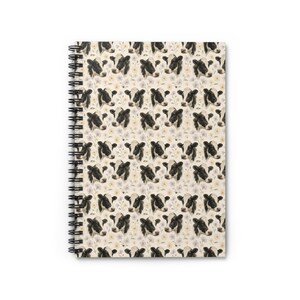 Butterfly Pattern Spiral Notebook - Ruled Lines, Cute Journal, Gift for Nature Lovers, Sketchbook, Floral Stationery