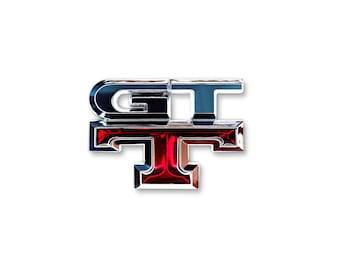 日産スカイラインR34 GT-Tバッジ｜GTTエンブレムロゴ（トランク/テール