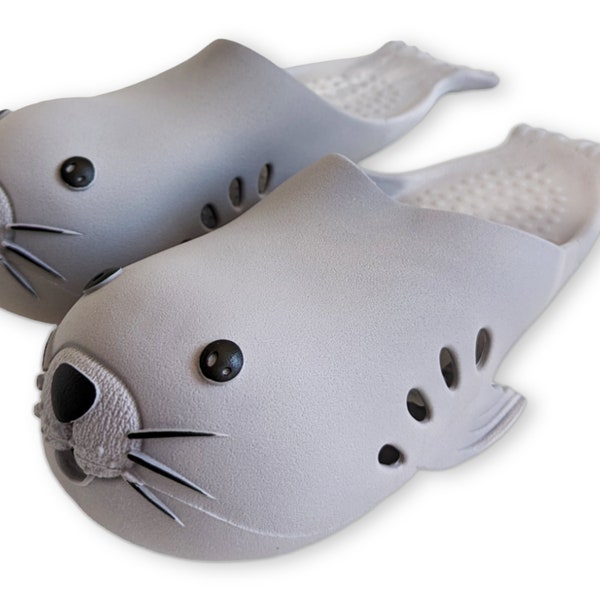 Girl’s Seal Slippers - Etsy UK