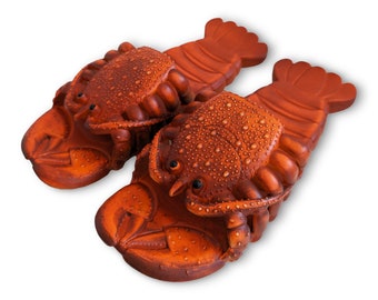 Lobster Slippers Slippers Shoes Unisex Beach Funny Lobster Women Men Slipper Slider Gift Idea Flip Flop Boys Girls