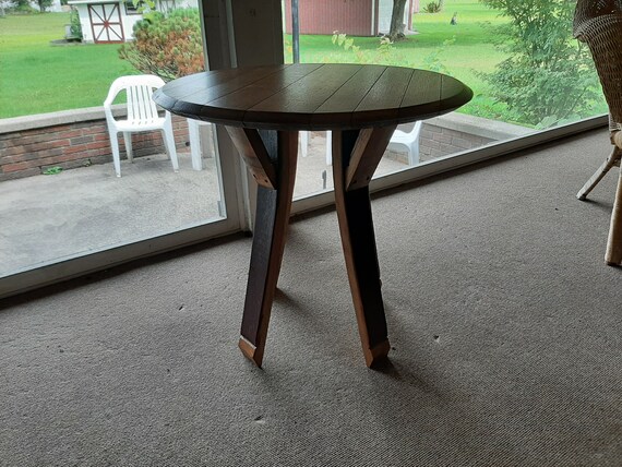 Wine Barrel Side Table Made From California Barrels Wine Barrel Side Table Made From, Wine Barrel Side Table Outdoor