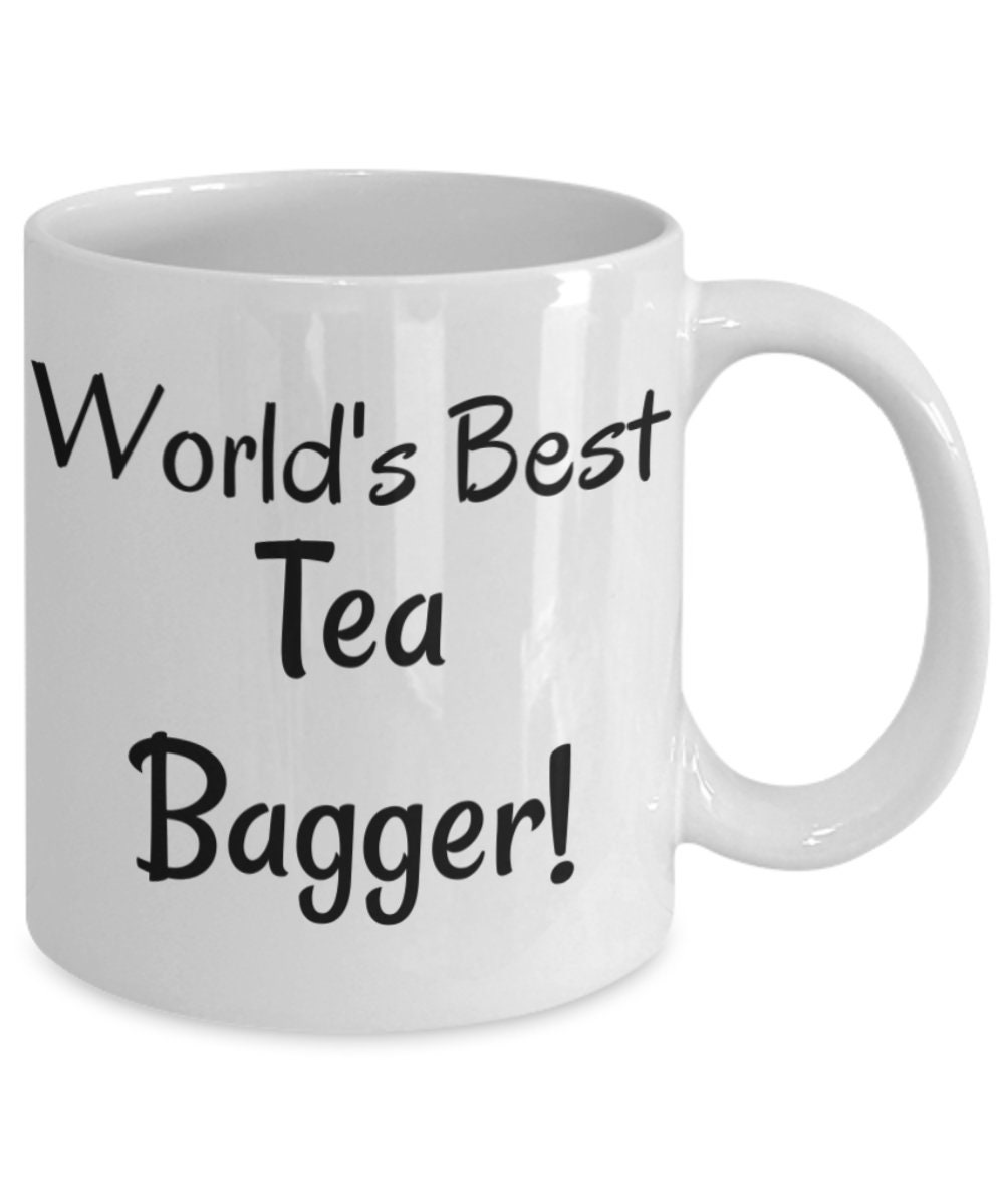World's best tea bagger tea bagging mug Etsy