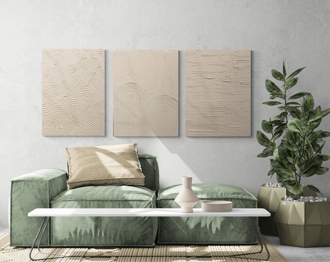 Framed Textured Art Etsy