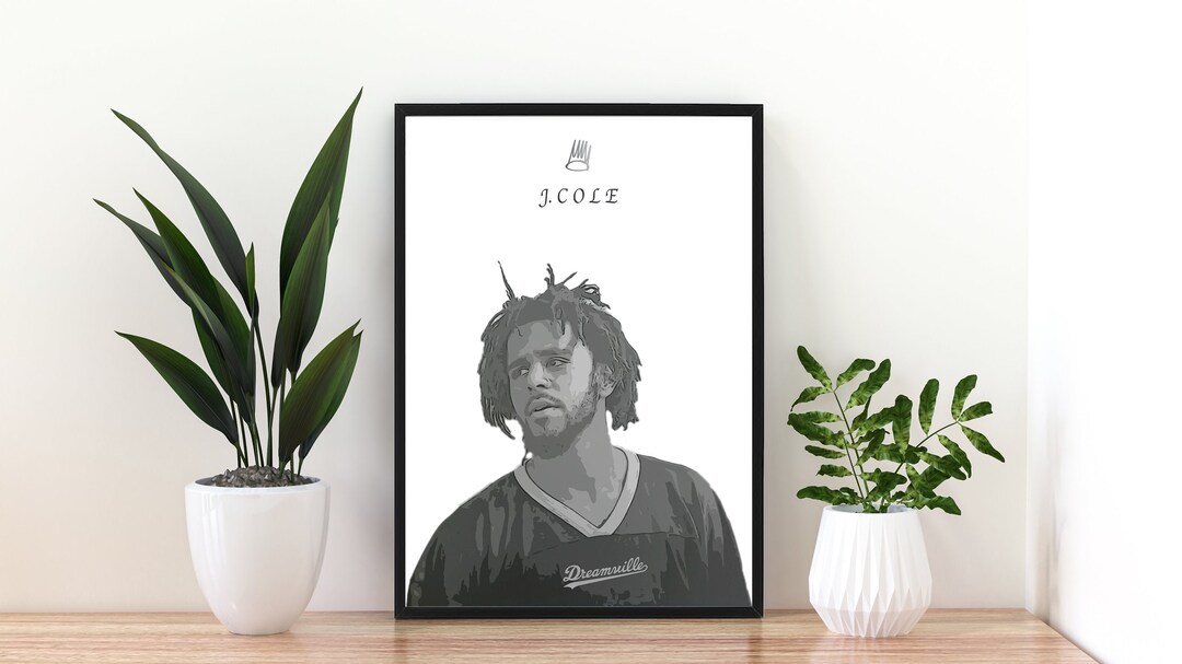 J Cole Wall Art / Dreamville / A4 Wall Art / Hiphop Art / US Etsy