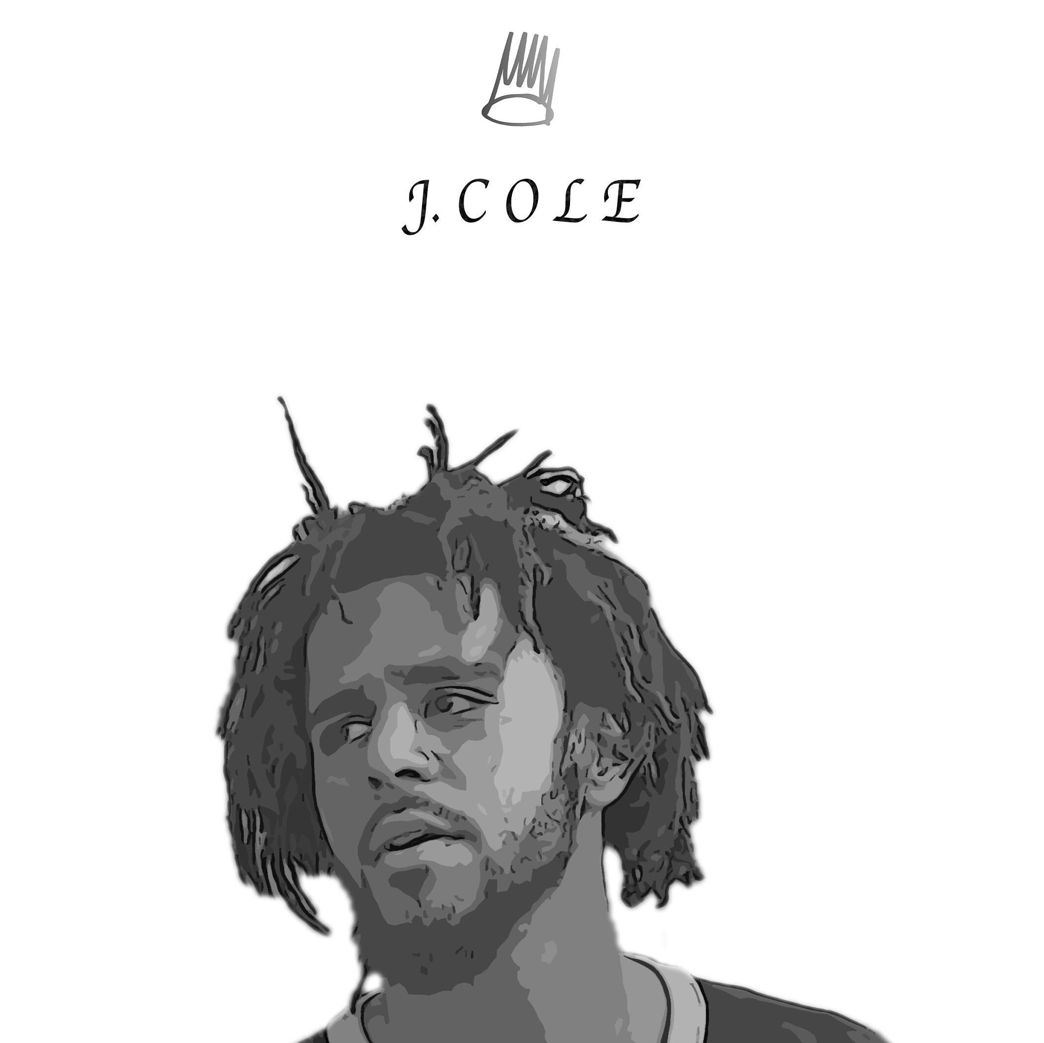 J Cole Wall Art / Dreamville / A4 wall art / HipHop Art / US Etsy